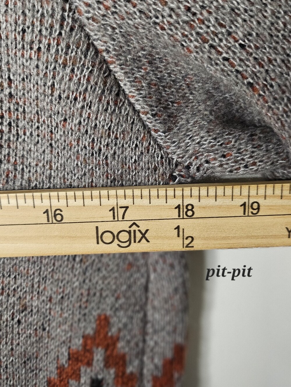 By Design Small Long Cardigan Sweater Leopard Aztec Boho Open Front Pockets NWT - Picture 9 of 11